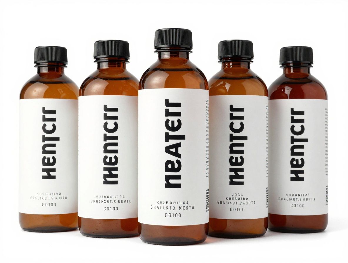 Набор брендированных упаковок стартапа из Кремниевой долины с минималистичной типографикой на чистом белом фоне, демонстрирующий последовательное применение шрифтовой системы