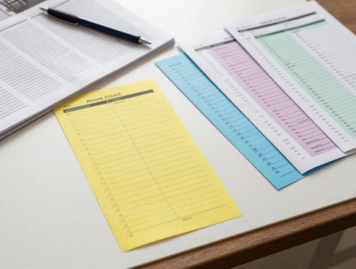 Редакционный стол с разложенными макетами журнальных разворотов, цветными стикерами, распечатанными пробами и профессиональными инструментами верстальщика