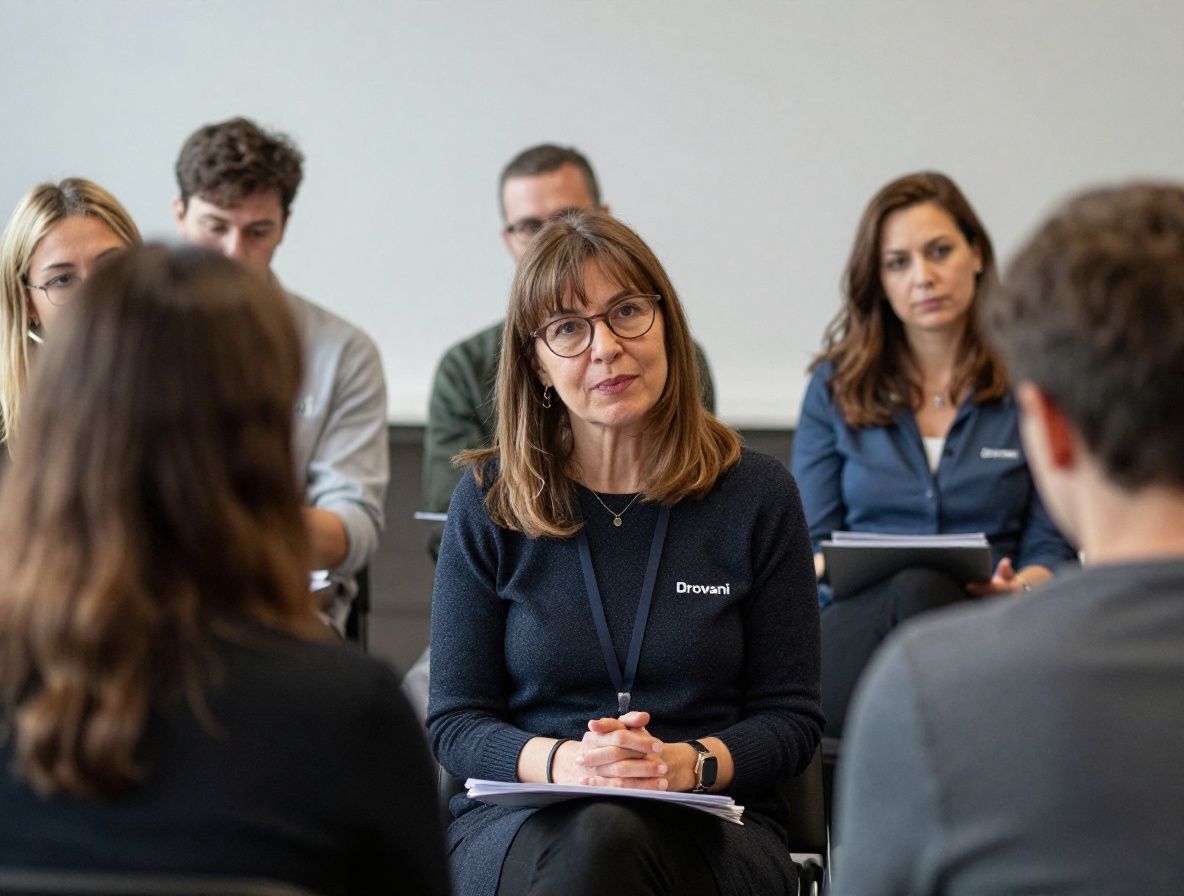 Автор статьи Наталья Форстер, эксперт по брендинговой типографике Drovani, женщина в деловом стиле